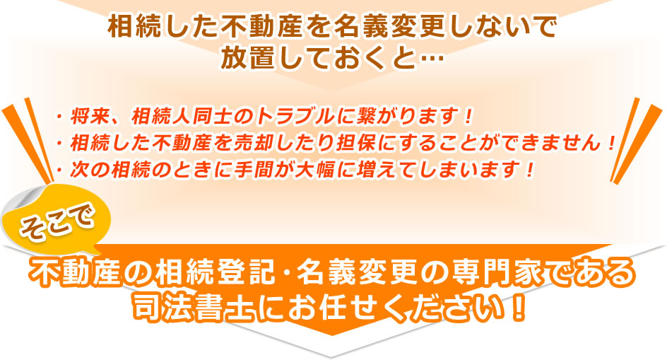 相続不動産を放置していると